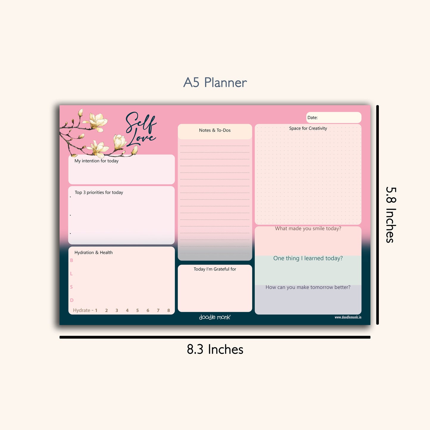 Self Love - Notepad Daily Planner