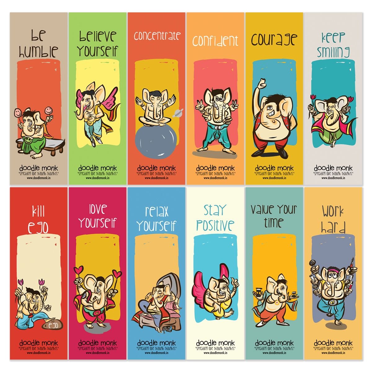 SUCCESS MANTRA GANESHA - Bookmarks Pack of 12 Individual
