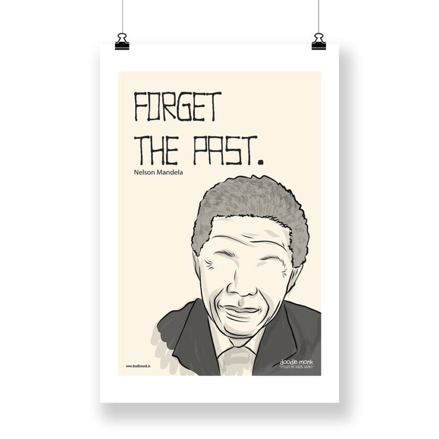 Buy Nelson Mandela Wall Art Online Doodle Monk