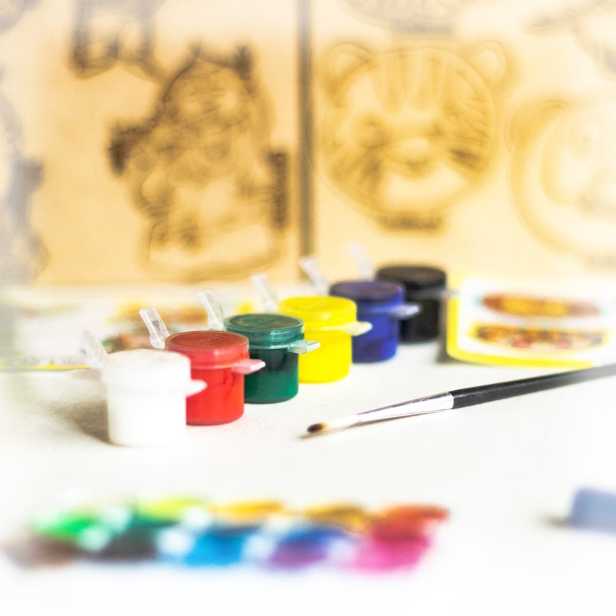DIY for Kids - FRIDGE MAGNET COLORING KIT PACK OF 8 - Animal & God - DIY
