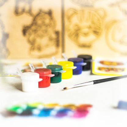 DIY for Kids - FRIDGE MAGNET COLORING KIT PACK OF 8 - Animal & God - DIY