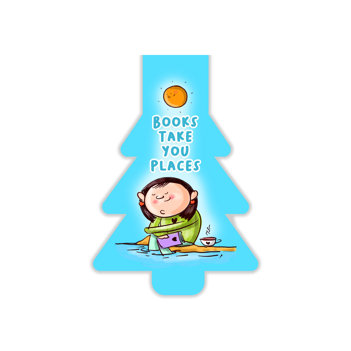 Books take you places Magnetic Bookmarks – Cute Doodle Page Markers