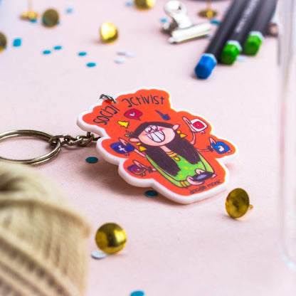 Social Activist - Key Chain