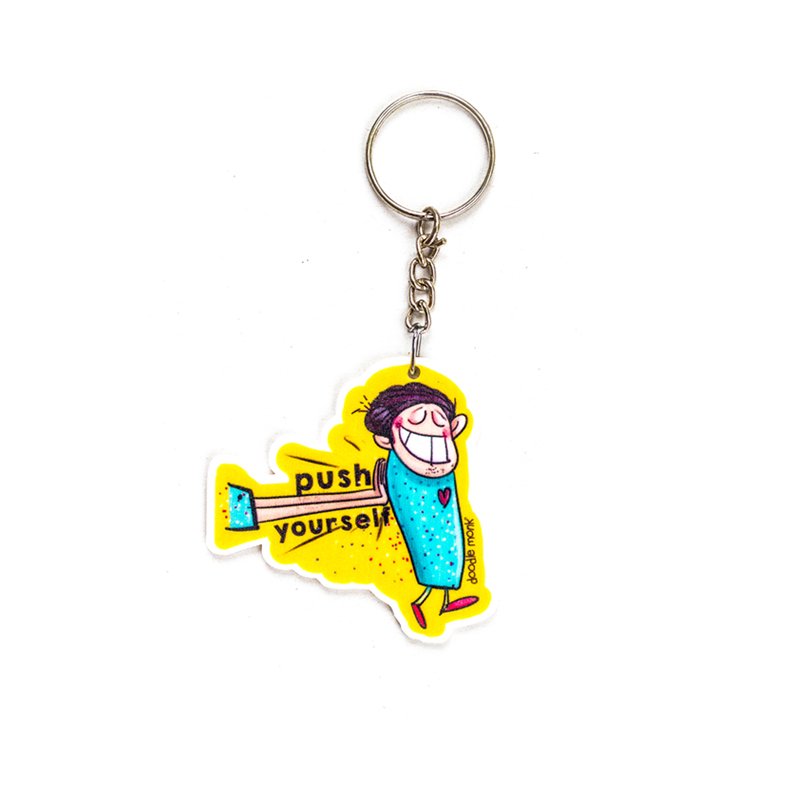 Push Yourself - Key Chain