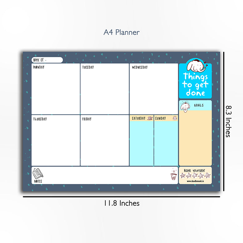 THINGS TO GET DONE- Notepad   Weekly planner