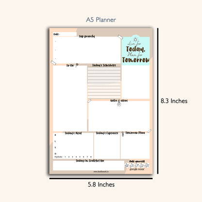 Live for Today - Notepad Daily Planner