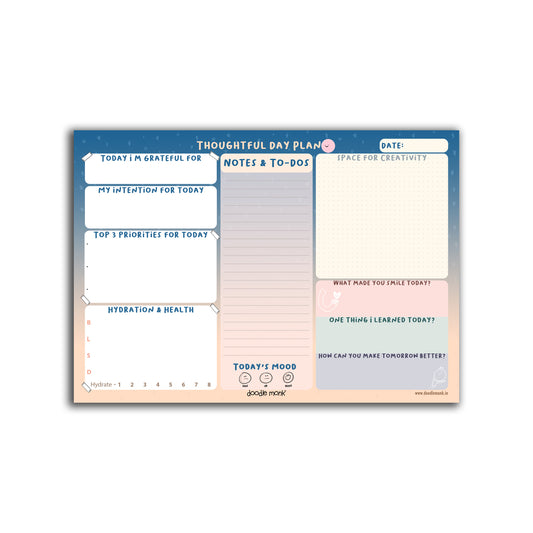 Thoughtful daily plan - Notepad Daily Planner