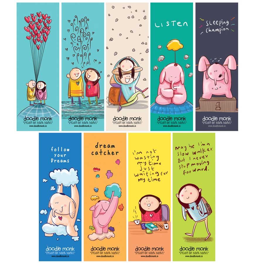 HAPPY BEING - Bookmarks Pack of 9 Individual