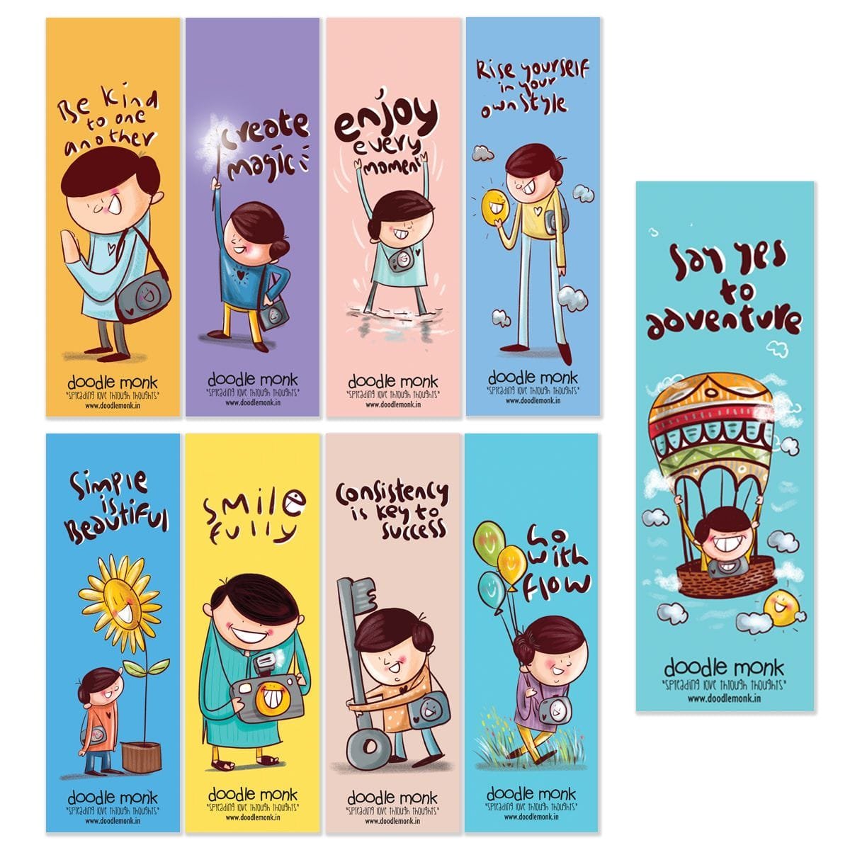 Photo Raman - Bookmarks Pack of 9 Individual Bookmark