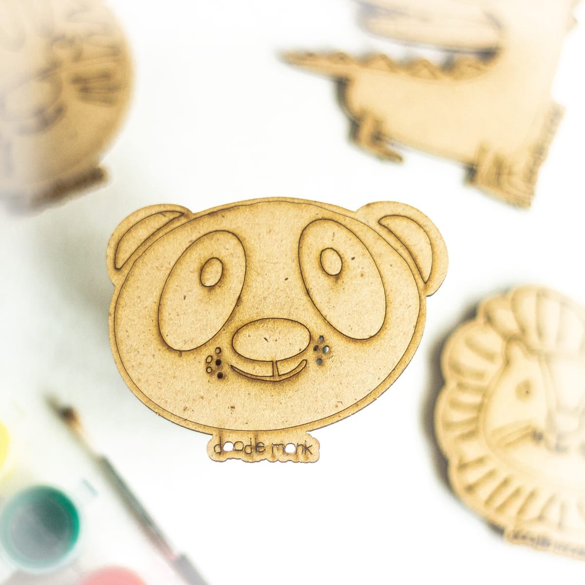 ANIMAL - DIY for Kids - FRIDGE MAGNET COLORING KIT PACK OF 4