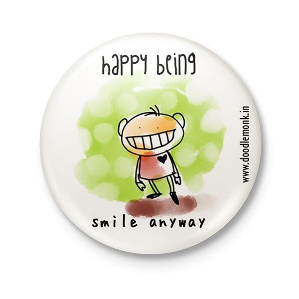 SMILE ANYWAY (boy) - Badge