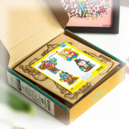 GOD - DIY for Kids - FRIDGE MAGNET COLORING KIT PACK OF 4