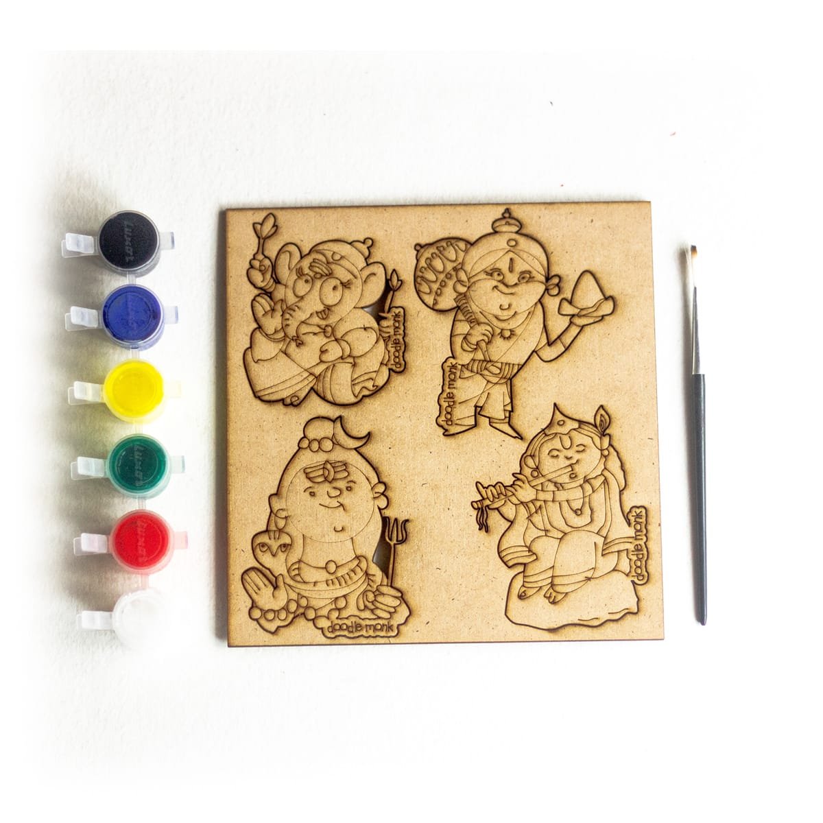 GOD - DIY for Kids - FRIDGE MAGNET COLORING KIT PACK OF 4