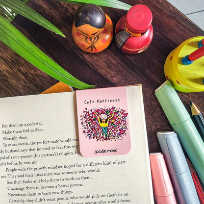 Self Love Magnetic Bookmarks Pack of 6 – Cute Doodle Page Markers