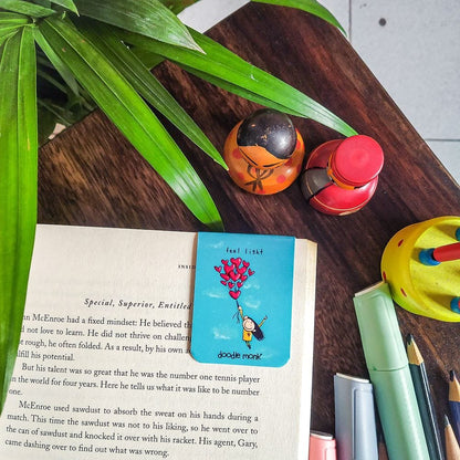 Self Love Magnetic Bookmarks Pack of 6 – Cute Doodle Page Markers