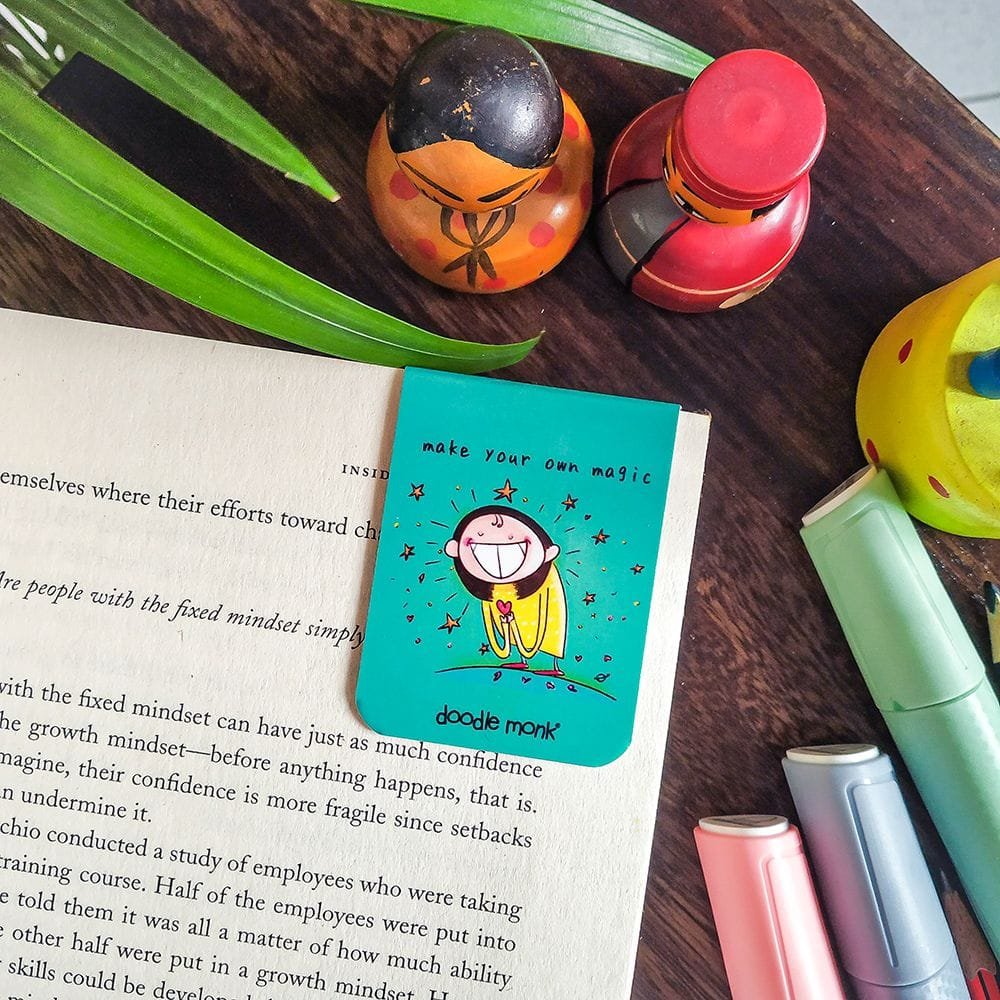 Self Love Magnetic Bookmarks Pack of 6 – Cute Doodle Page Markers
