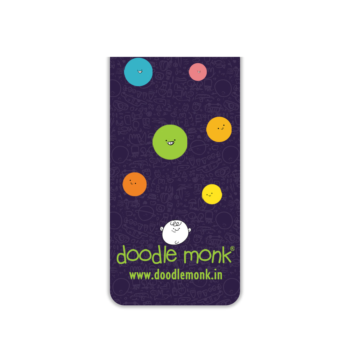 Happy Being Magnetic Bookmarks – Cute Doodle Page Markers