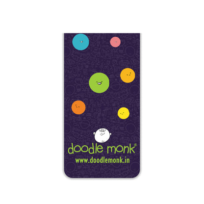 Happy Being Magnetic Bookmarks – Cute Doodle Page Markers