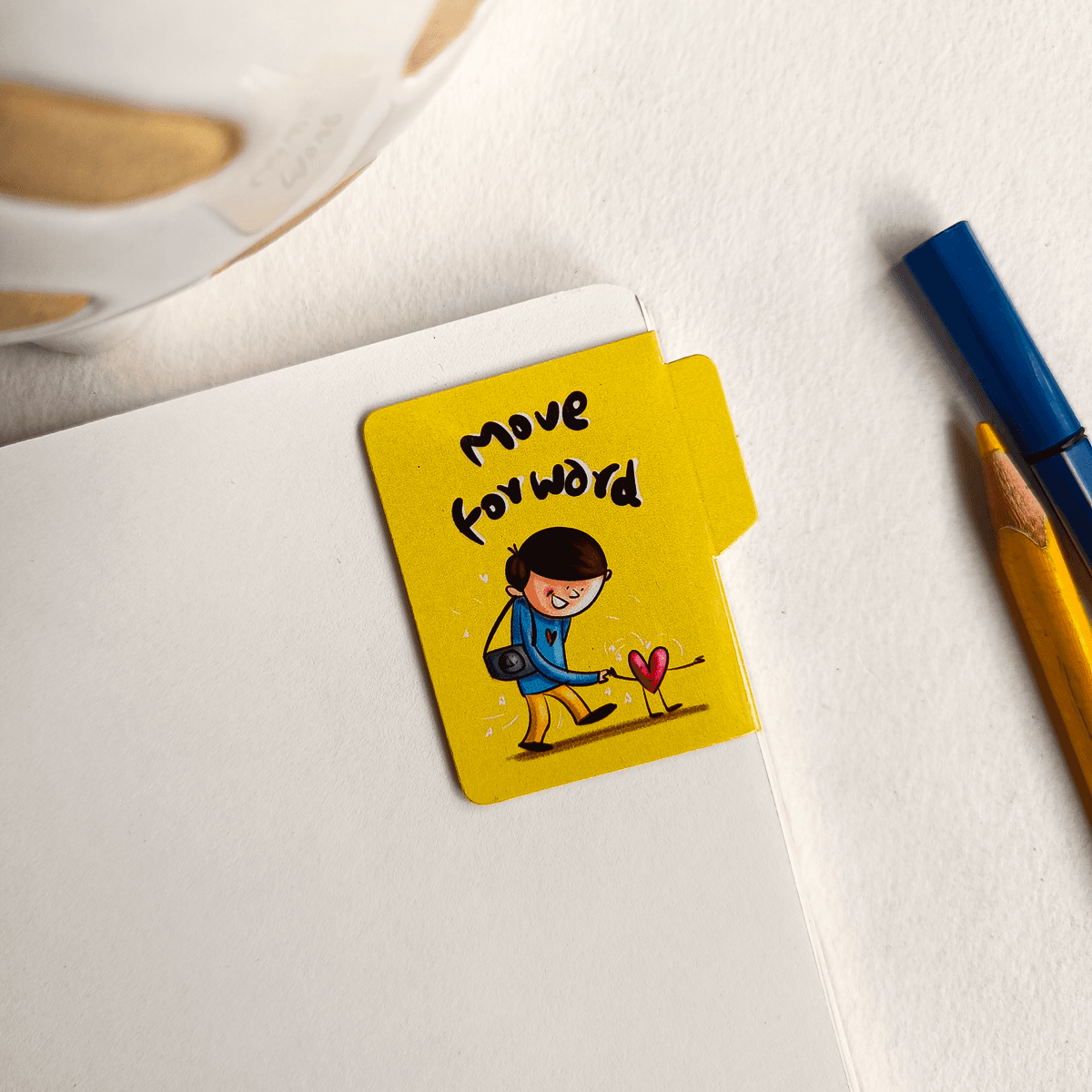Success Magnetic Bookmarks Pop-Out Pack of 6 Individual – Cute Doodle Page Markers