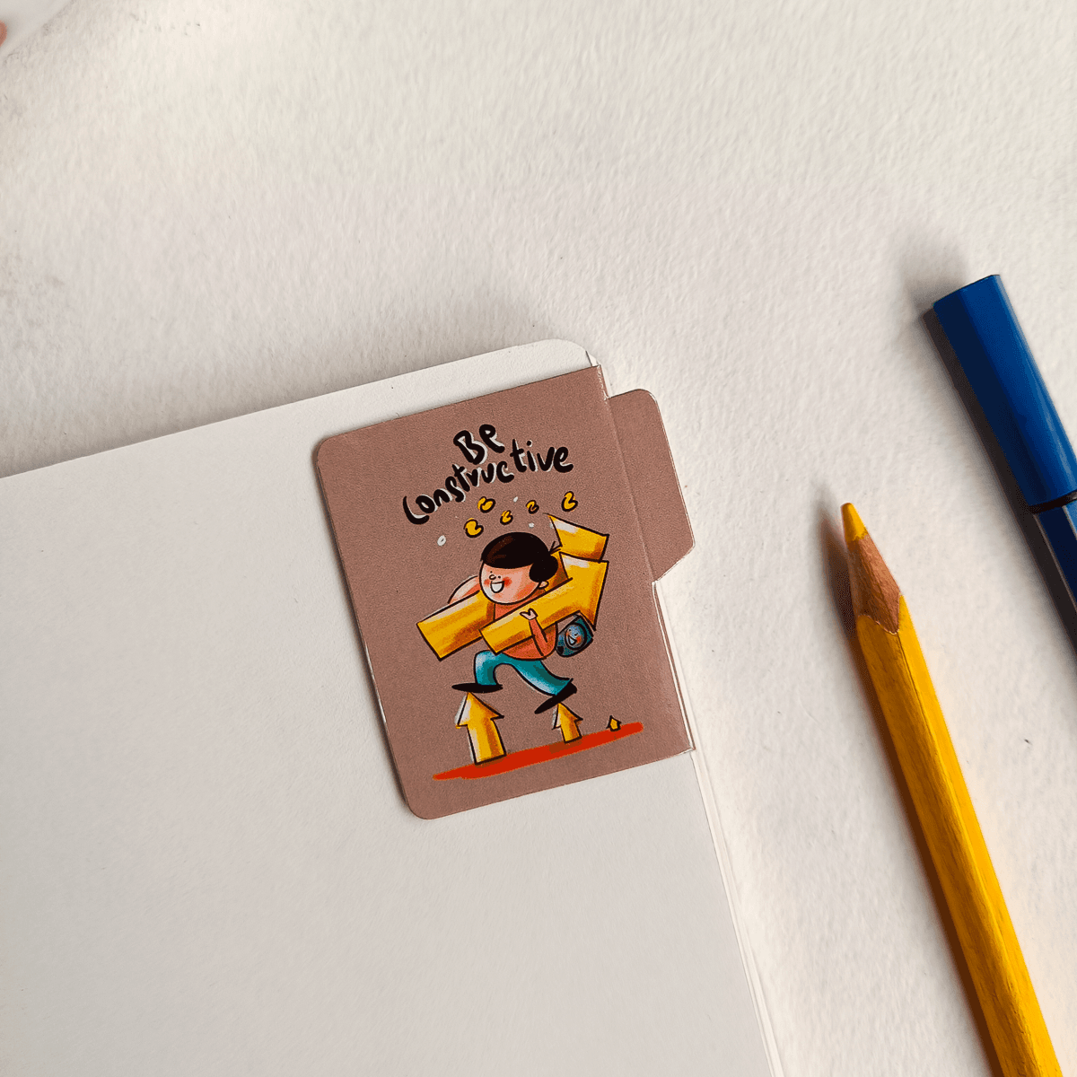 Success Magnetic Bookmarks Pop-Out Pack of 6 Individual – Cute Doodle Page Markers