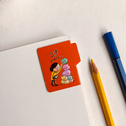 Success Magnetic Bookmarks Pop-Out Pack of 6 Individual – Cute Doodle Page Markers
