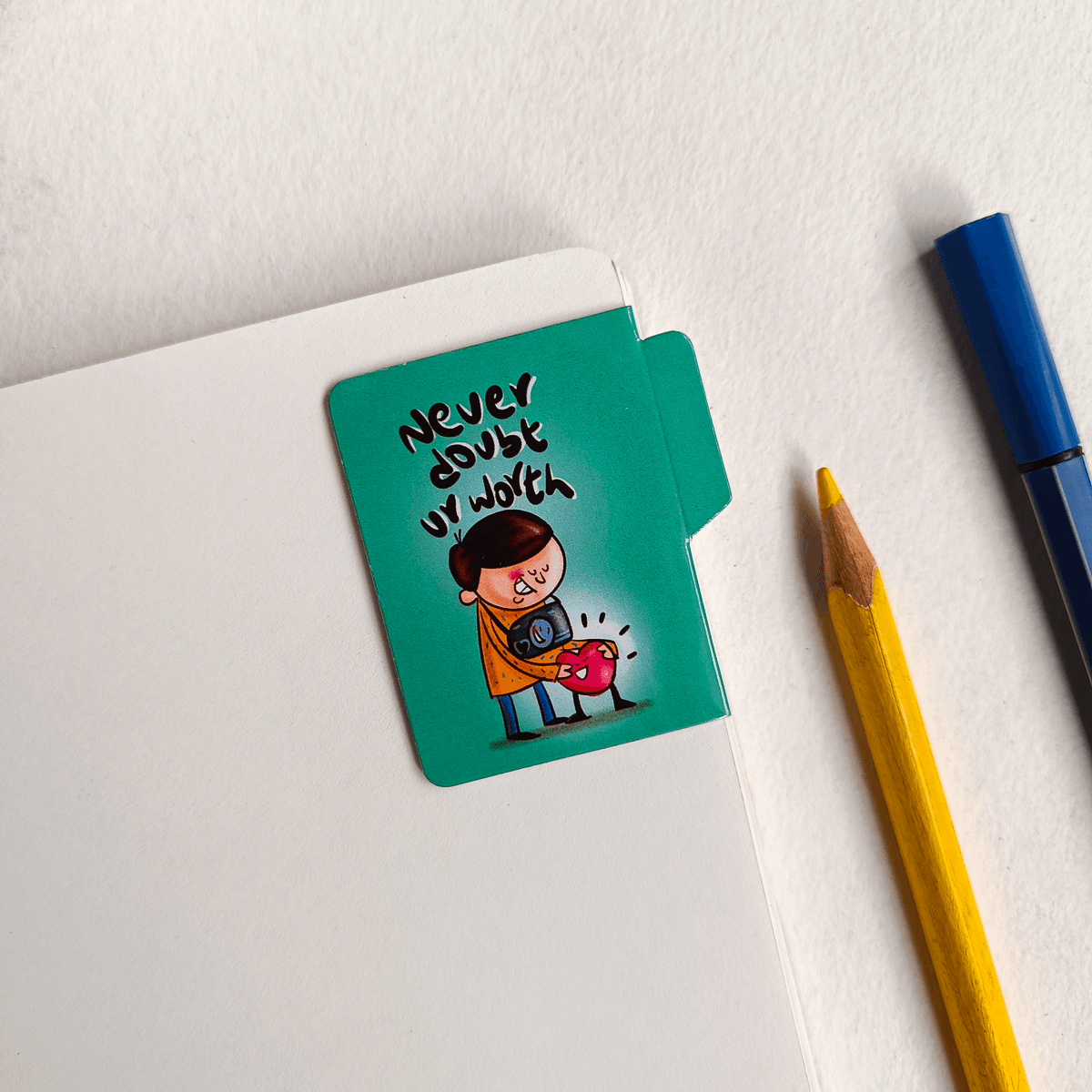 Success Magnetic Bookmarks Pop-Out Pack of 6 Individual – Cute Doodle Page Markers