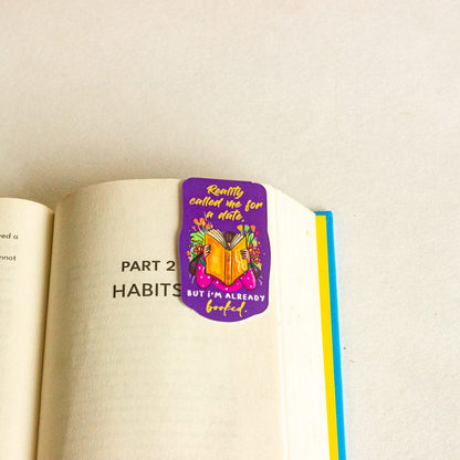 Reality Calls Magnetic Bookmarks – Cute Doodle Page Markers