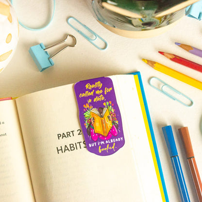 Reality Calls Magnetic Bookmarks – Cute Doodle Page Markers