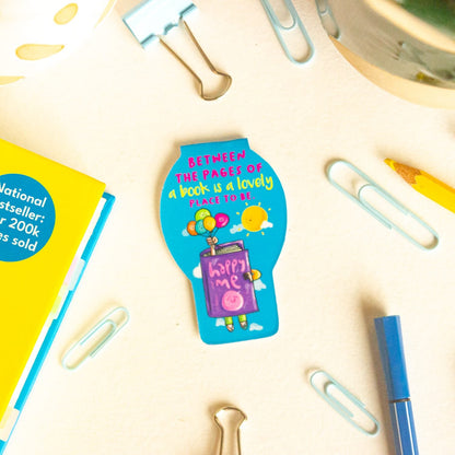Baloon Magnetic Bookmarks – Cute Doodle Page Markers
