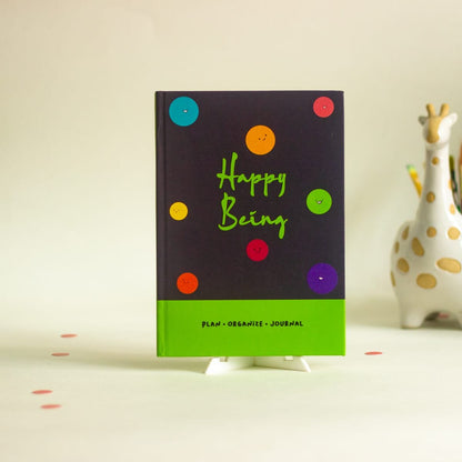 Happy Being - Undated Planner (Free Self-Themed Magnetic Bookmark Inside!)