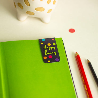 Happy Being - Undated Planner (Free Self-Themed Magnetic Bookmark Inside!)