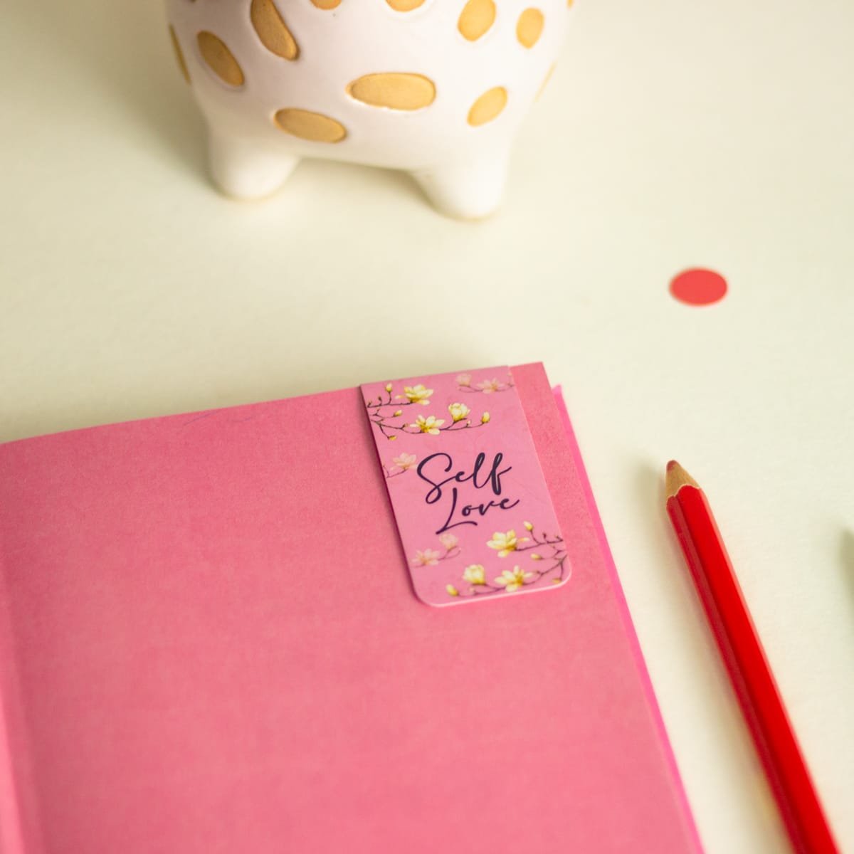 Self Love- Undated Planner (Free Self-Themed Magnetic Bookmark Inside!)