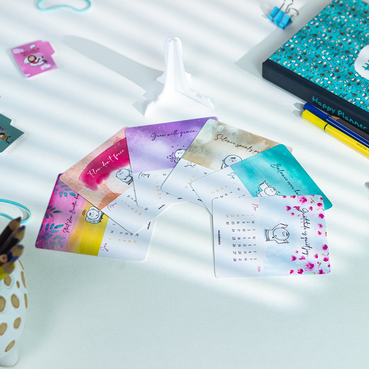 Calm -  2026 Tabletop Calendar