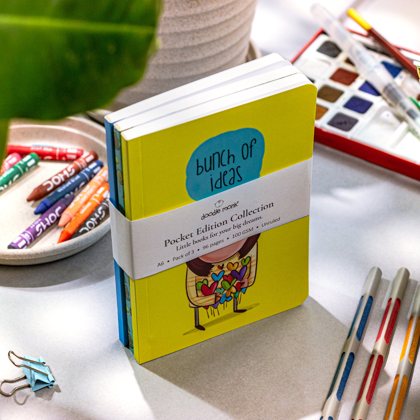 Daily Notes - A6 Pack of 3