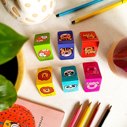 Animal - Magnetic Bookmarks Pack of 6 – Cute Doodle Page Markers