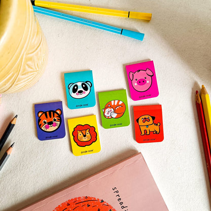 Animal - Magnetic Bookmarks Pack of 6 – Cute Doodle Page Markers