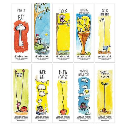 MOTIVATION - Bookmarks Set (Pack of 10 Individual Bookmark)