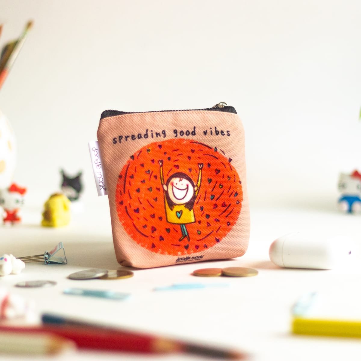 Spreading Good Vibes - Mini Pouch Bags
