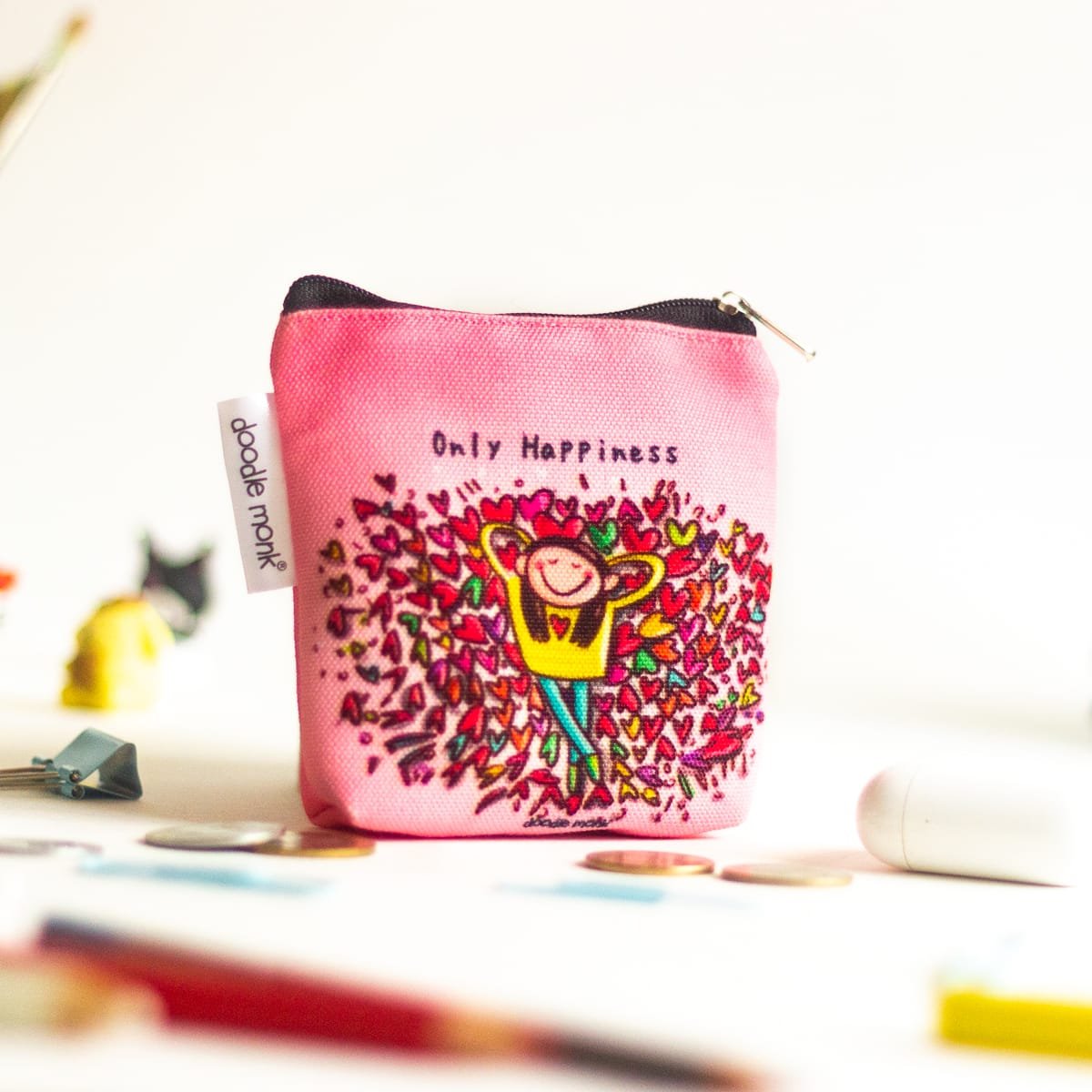 ONLY HAPPINESS - Mini Pouch Bags