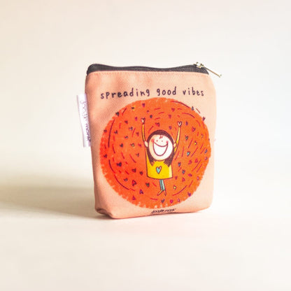 Spreading Good Vibes - Mini Pouch Bags