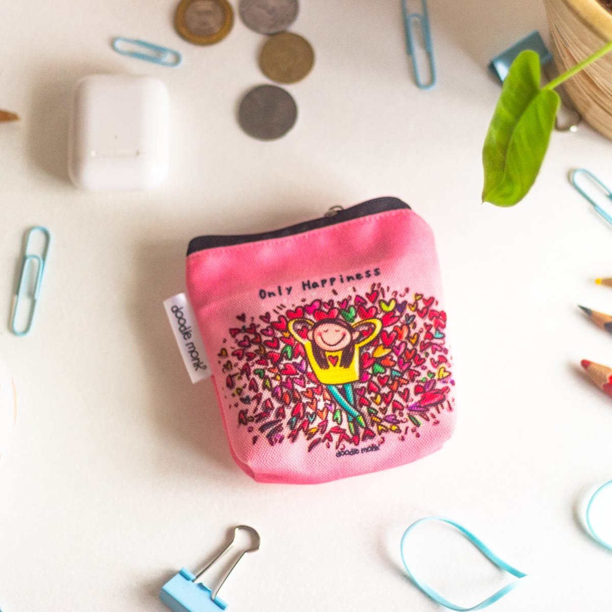 ONLY HAPPINESS - Mini Pouch Bags