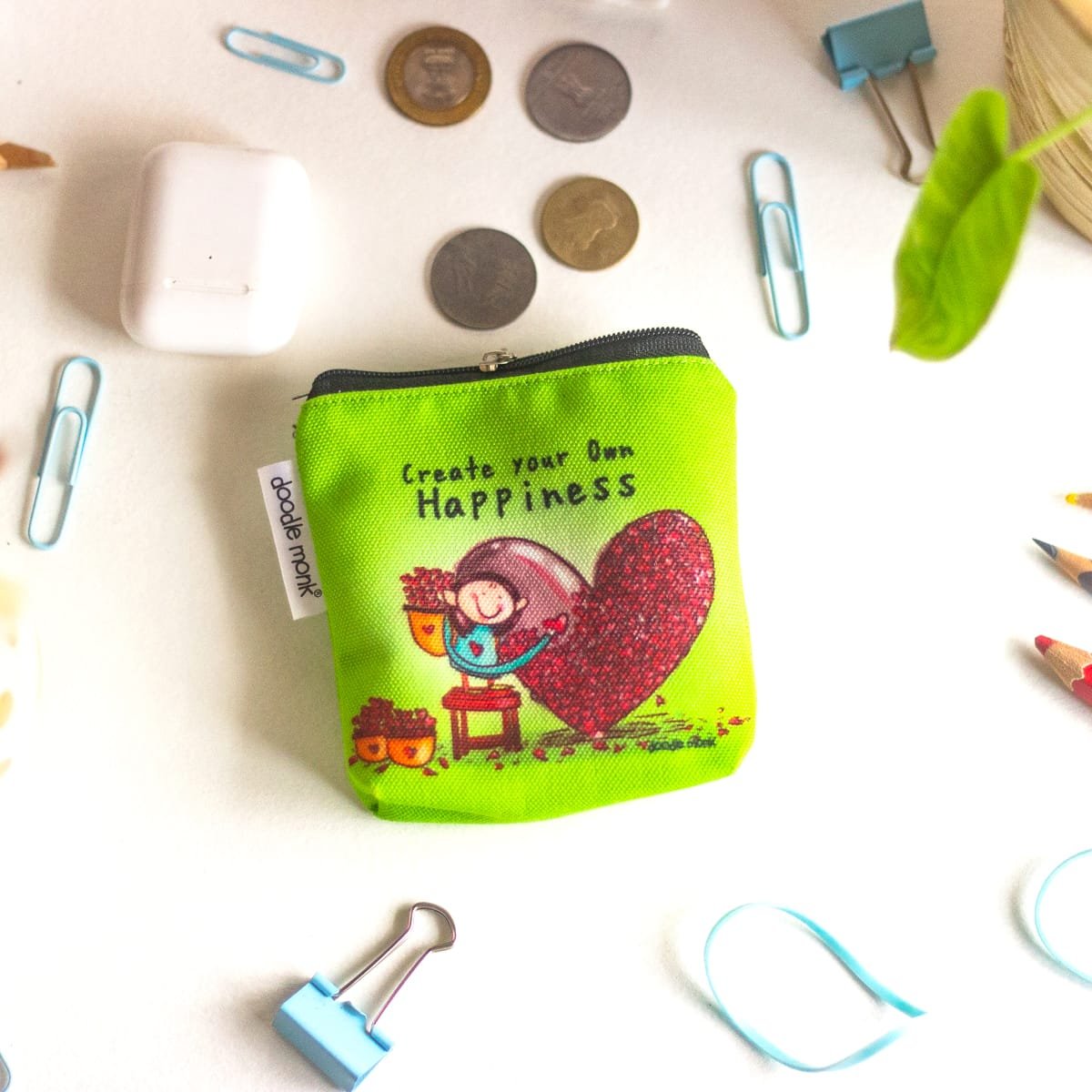 Create Your Own Happiness Mini Pouch Bags