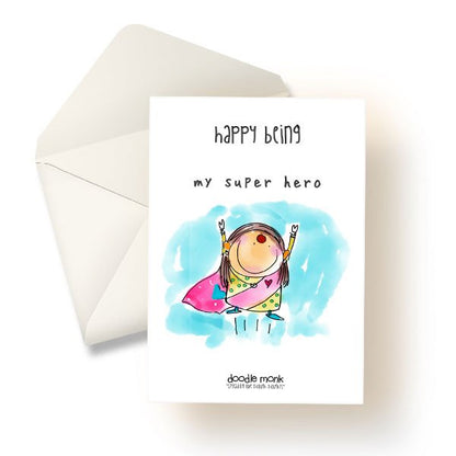My super hero - mother - Post Card