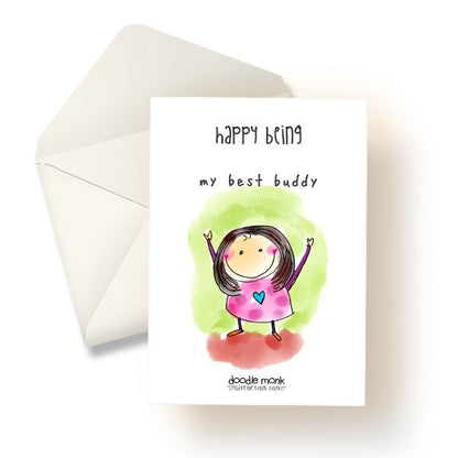 My best buddy - girl - Post Card