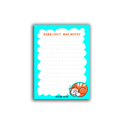Purrfect Nap Notes - Cute Mini Notepad