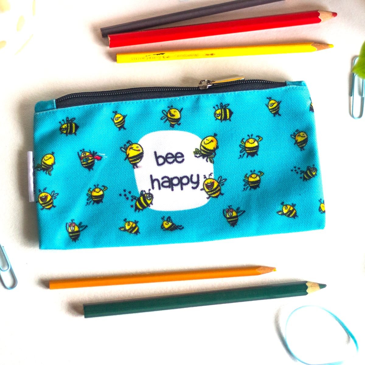 Bee Happy Pencil Pouch