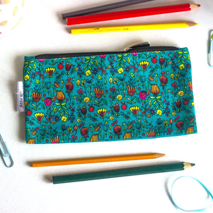 Floral Pencil Pouch