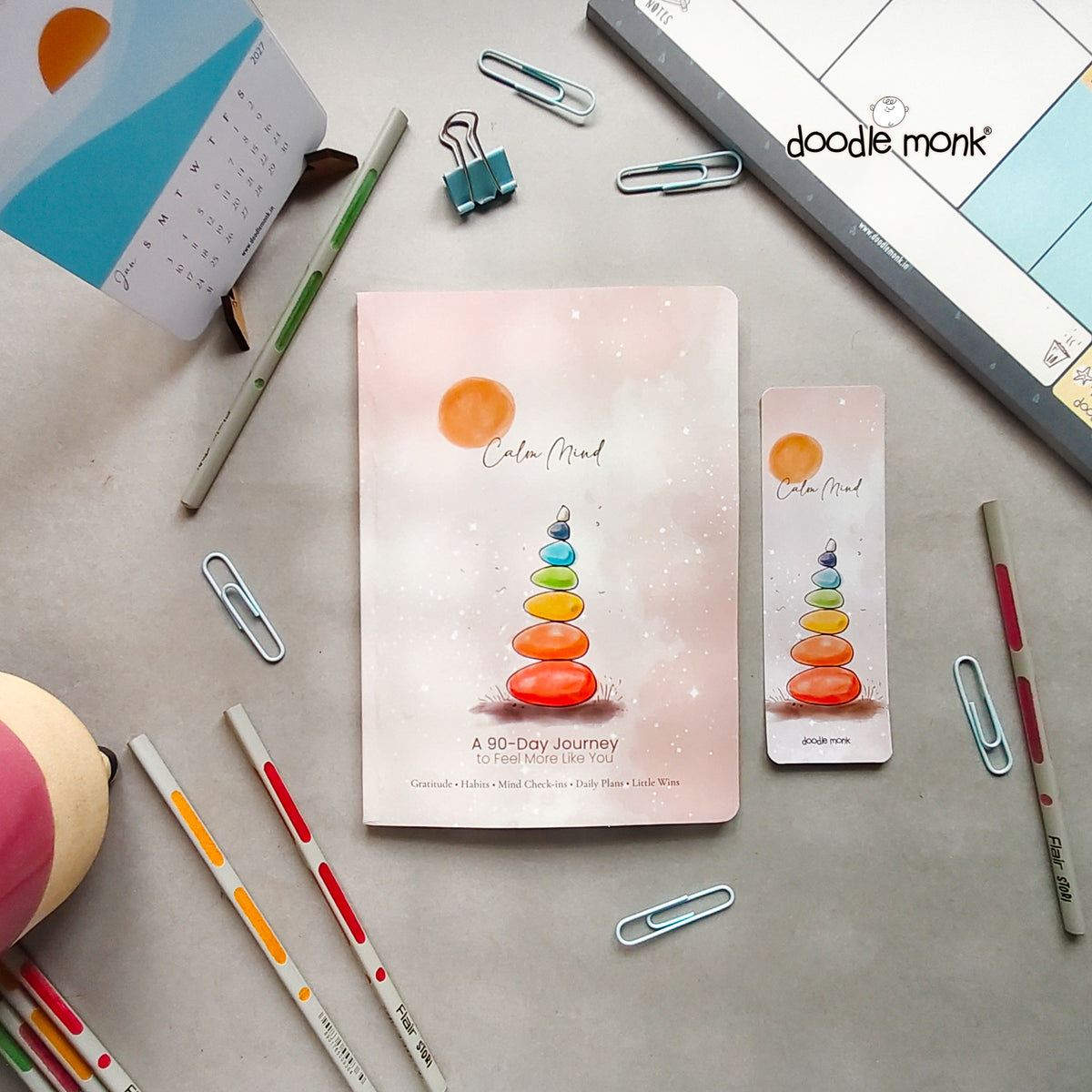 Calm Days - 90-Day Challenge Planner & Journal