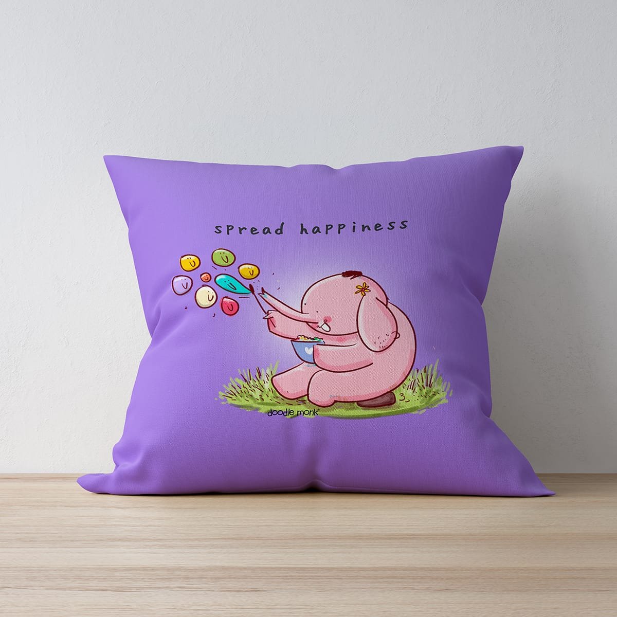 Happiness Cushion Cover