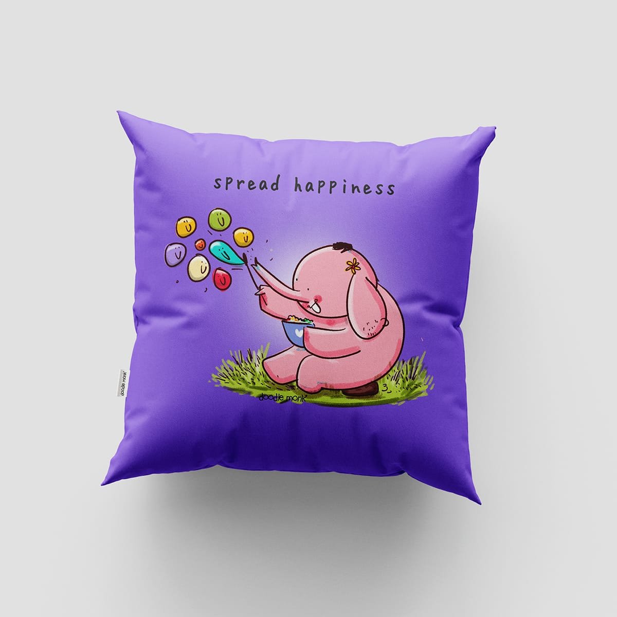 Happiness Cushion Cover